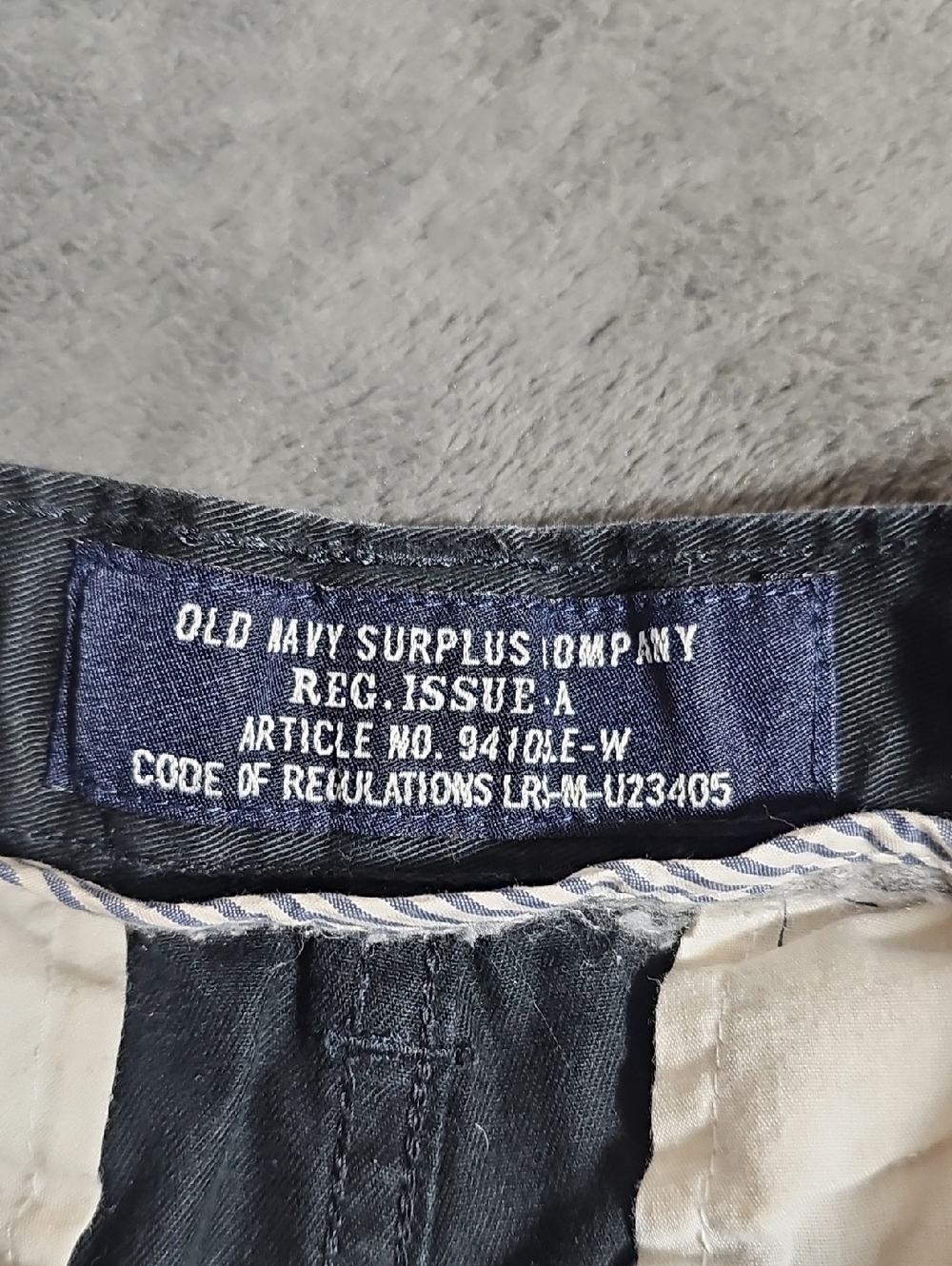 Old Navy Surplus Co. Black Cotton Shorts Boys Size 14 Regular Adjustable Waist - Picture 4 of 8